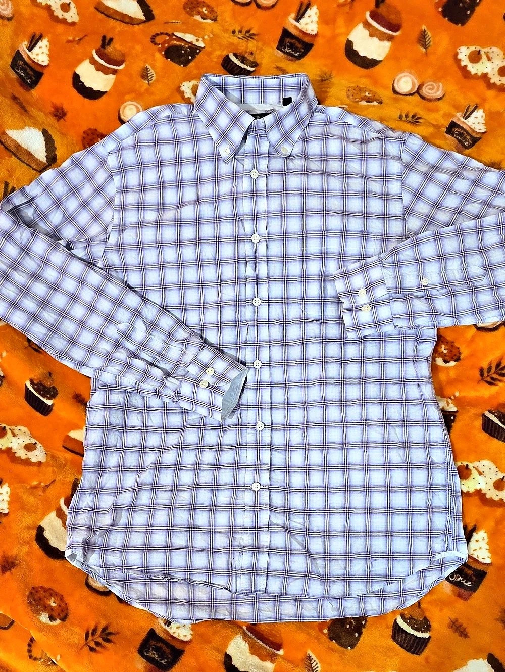 HART SCHAFFNER MARX Men's Plaid Button Down Shirt Size Medium - High-End Look
